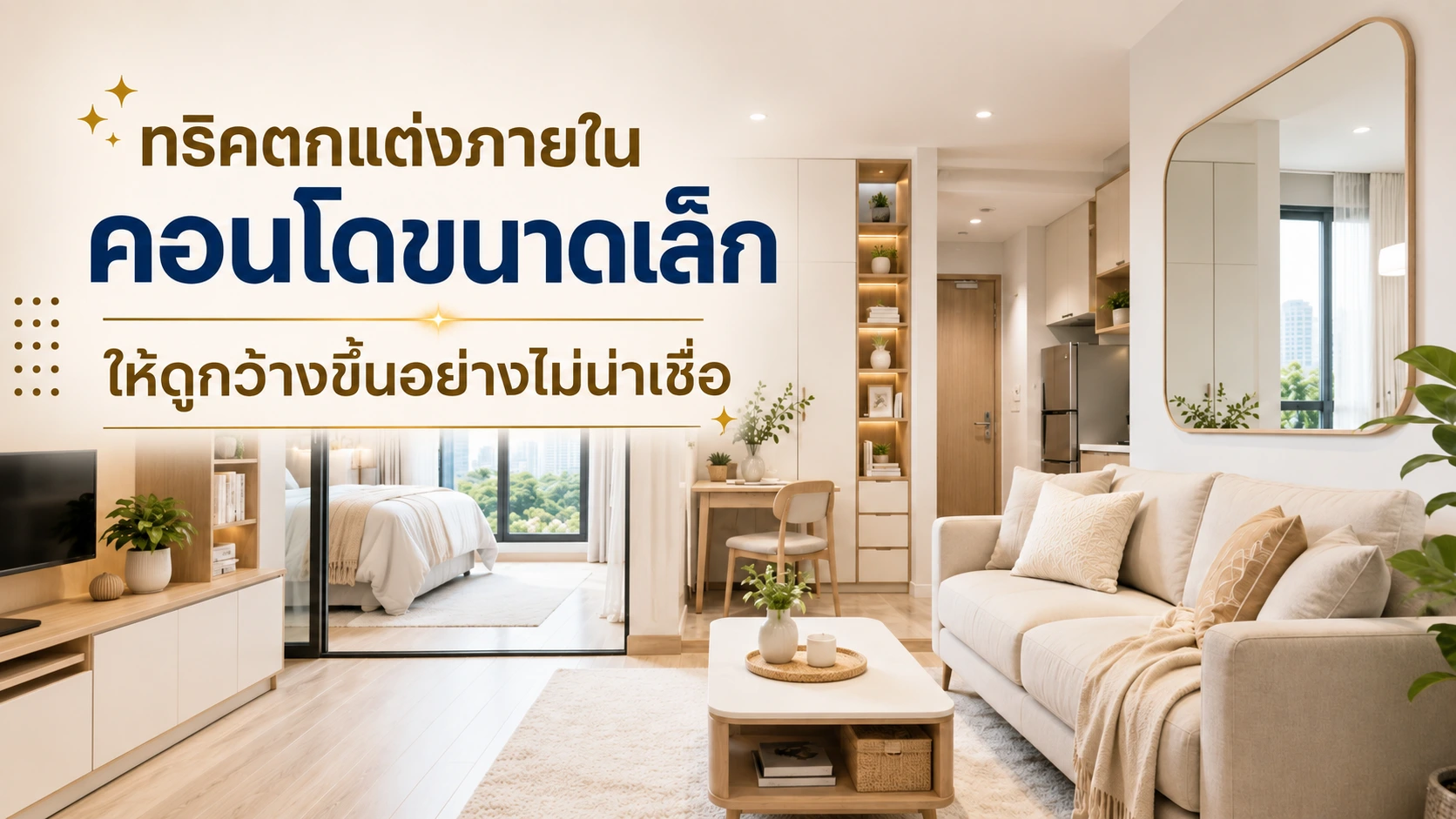 ตกแต่งภายในคอนโดขนาดเล็ก
